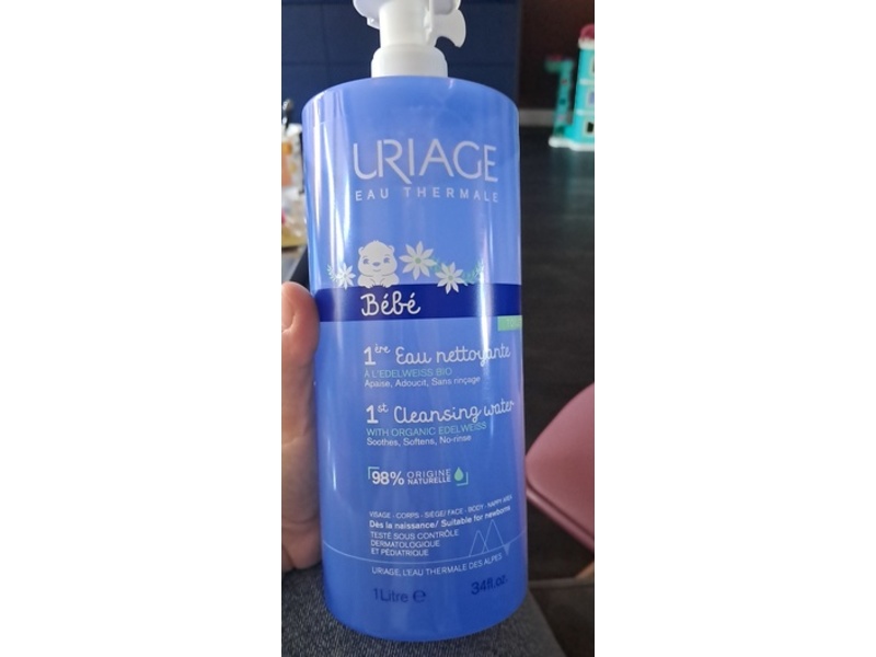 Uriage Eau Thermale Baby 1st Cleansing Water, 1 L