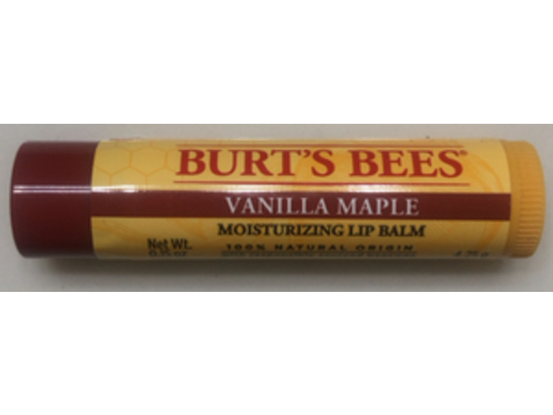 Burt's Bees Moisturizing Lip Balm, Vanilla Maple, 0.15 oz/4.25 g