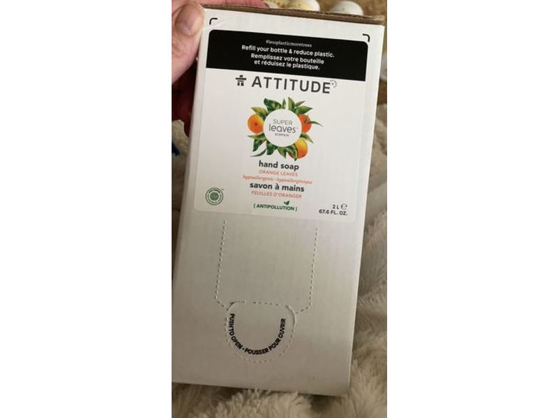 Attitude Hand Soap, Orange Leaves, 67.6 fl oz/2 L
