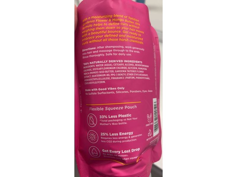 Not Your Mother's Curl Definition Conditioner, Tahitian Gardenia Flower & Mango Butter, 13 fl oz/385 mL