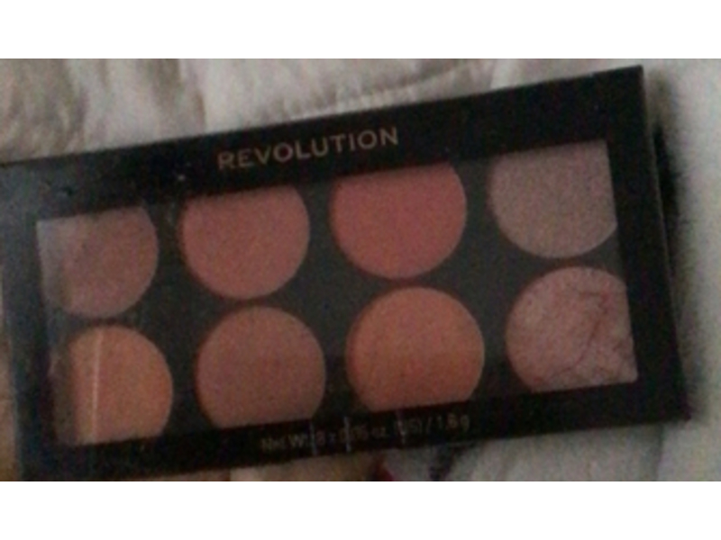 Makeup Revolution Ultra Blush Palette, Hot Spice, 0.45 oz/13 g