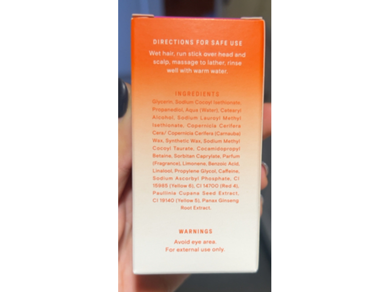 Wyos Daily Shampoo Stick, The Mane Event, 1.8 oz/62 g