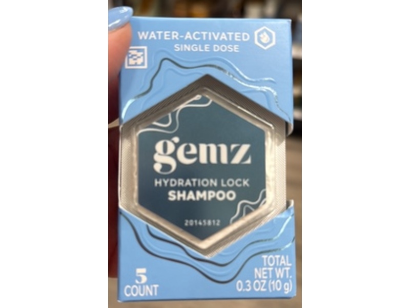 Gemz Hydration Lock Shampoo Dose, 0.3 oz/10 g, 5 Count