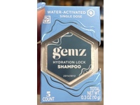 Gemz Hydration Lock Shampoo Dose, 0.3 oz/10 g, 5 Count - Image 3