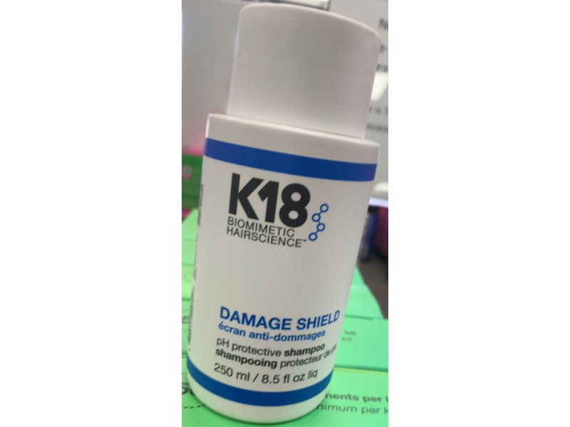 K18 Biomimetic Hairscience Damage Shield Protective pH Protective Shampoo, 8.5 fl oz/250 mL