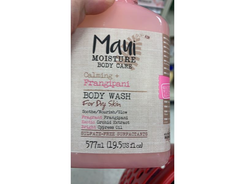 Maui Moisture Body Wash, Calming + Frangipani , 19.5 fl oz / 577 ml