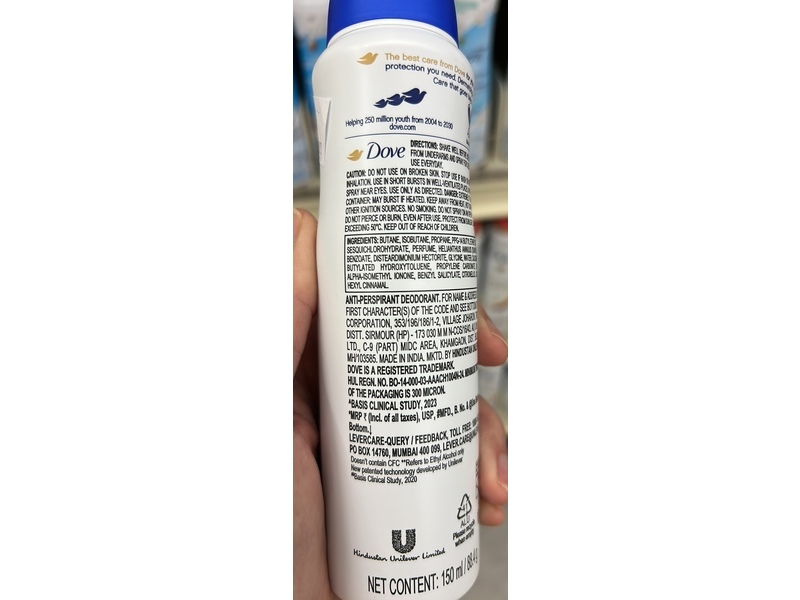 Dove Antiperspirant, Original, 5.07 oz