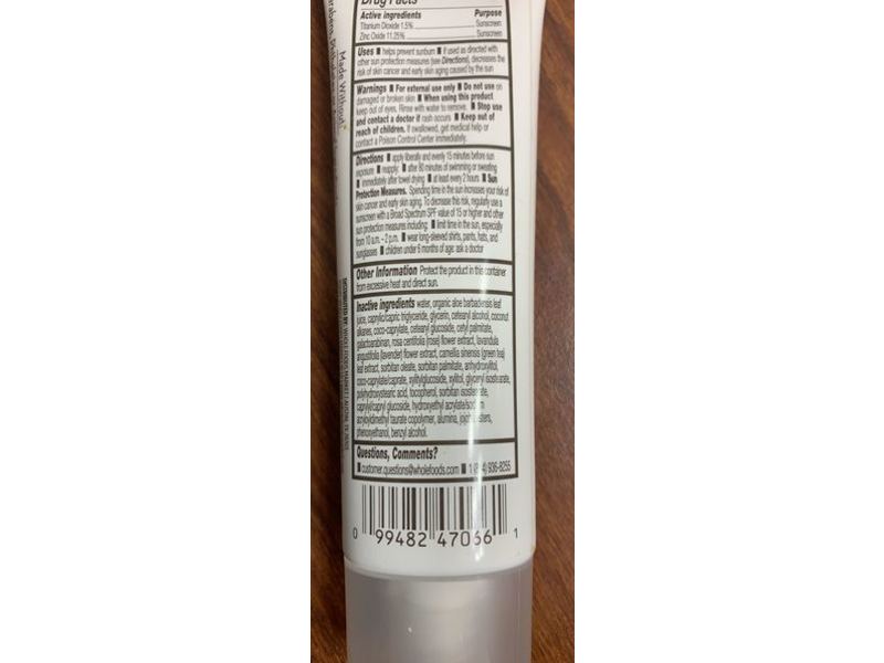 365 Everyday Value Hydrating Facial Lotion Mineral Sunscreen, SPF 30, 2 fl oz/59 mL