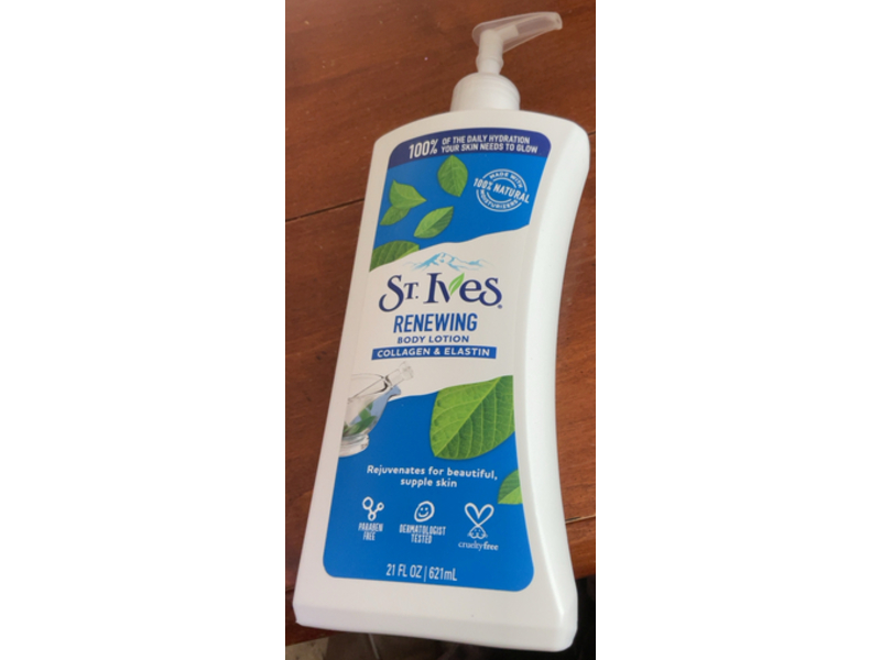 St. Ives Skin Renewing Lotion, Collagen & Elastin, 21 fl oz/621 mL