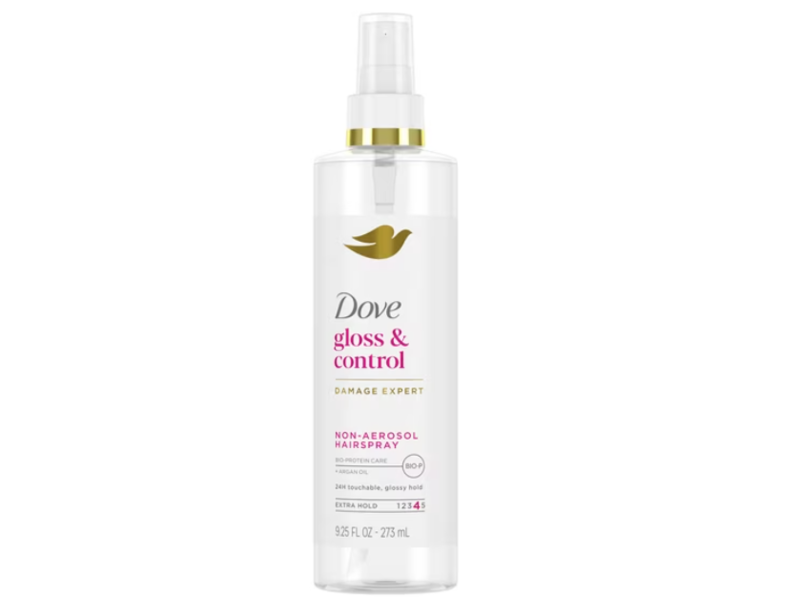 Dove Gloss & Control Non-Aerosol Hairspray, Extra Strong Hold, 9.25 fl oz/273 mL