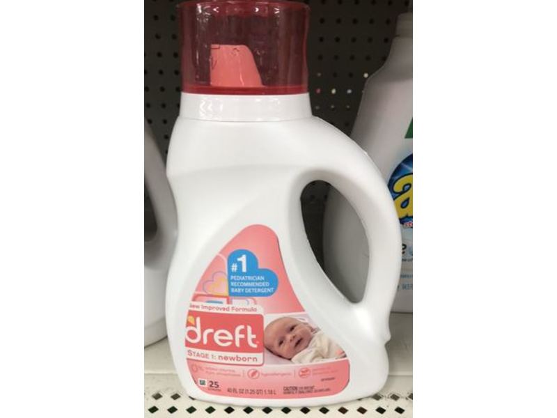 Dreft Liquid Laundry Detergent, 25 Loads, 40 fl oz/1.18 L
