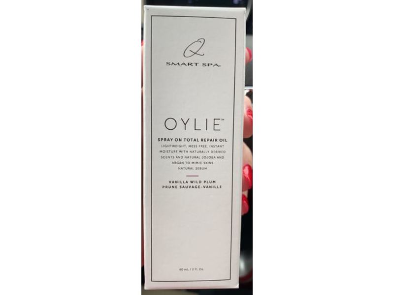 Q Smart Spa Oylie Spray On Total Repair Oil, Vanilla Wild Plum, 2 fl oz/60 mL