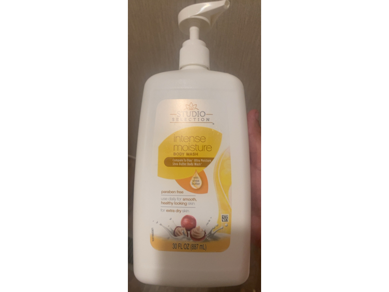 Studio Selection Intense Moisture Body Wash, Shea Butter, 30 fl oz/887 mL