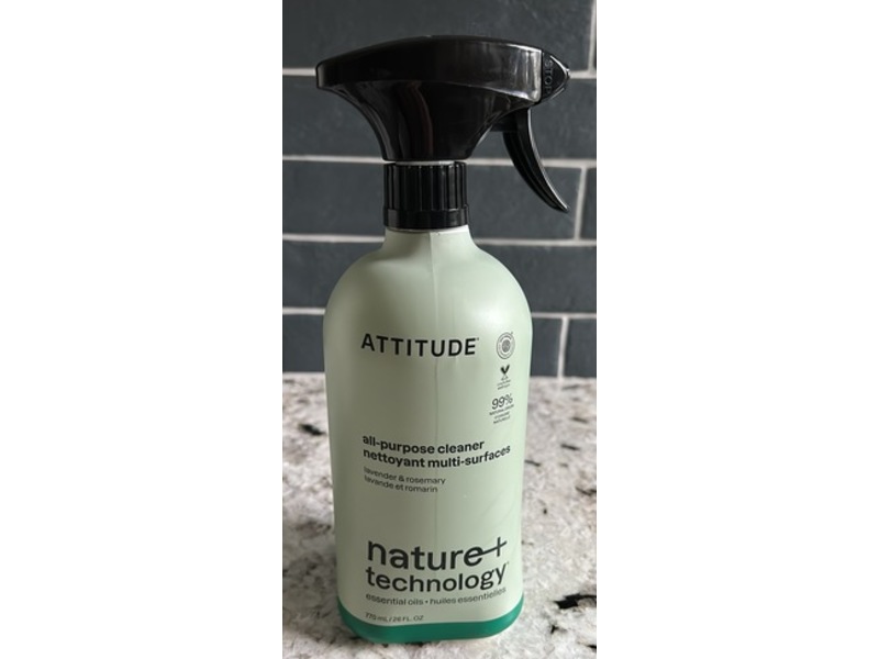 Attitude All-Purpose Cleaner, Lavender & Rosemary, 26 fl oz/770 mL