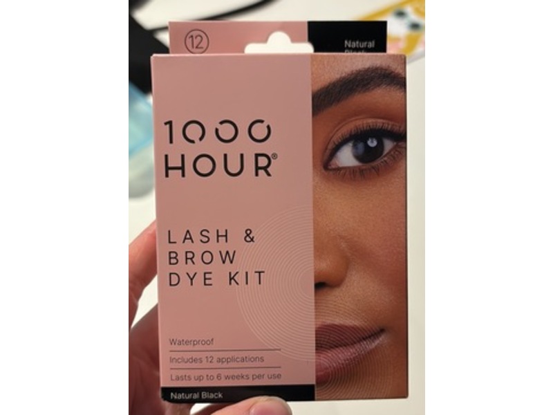 1000 Hour Waterproof Lash & Brow Dye Kit, Natural Black,