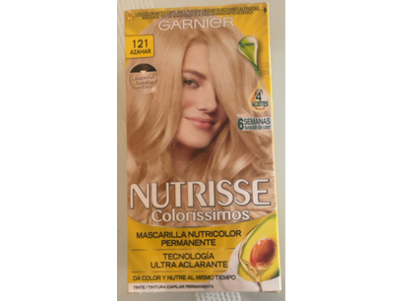 Garnier Tinte Mascarilla Nutricolor Permanent Hair Color, 121 Azahar, 125 mL