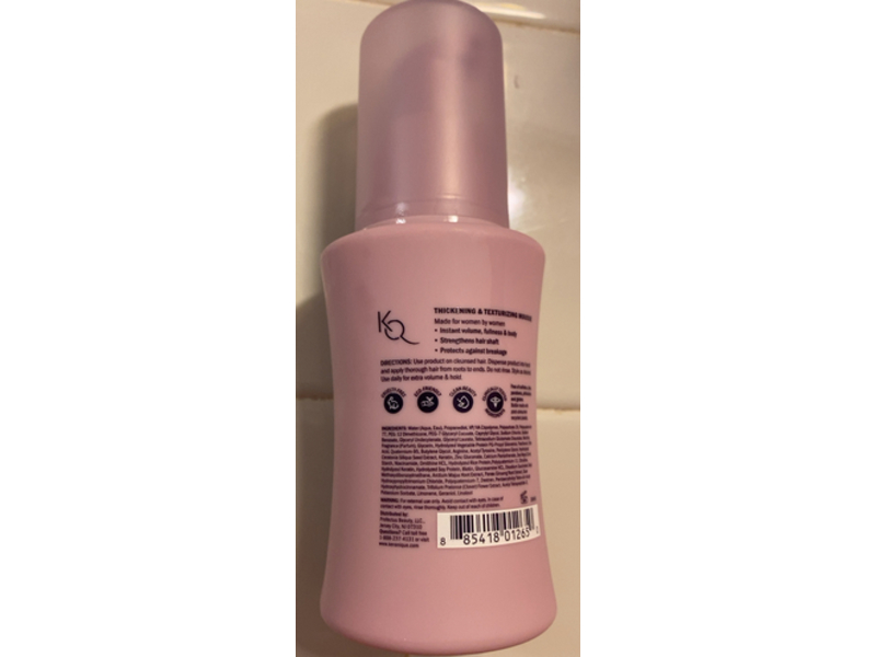 Keranique Thickening & Texturizing Mousse, 3.4 fl oz/100 mL