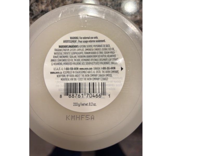 Avon Skin So Soft+ Hydroplenish Body Scrub, Hyaluronic Acid, 8.2 oz/233 g