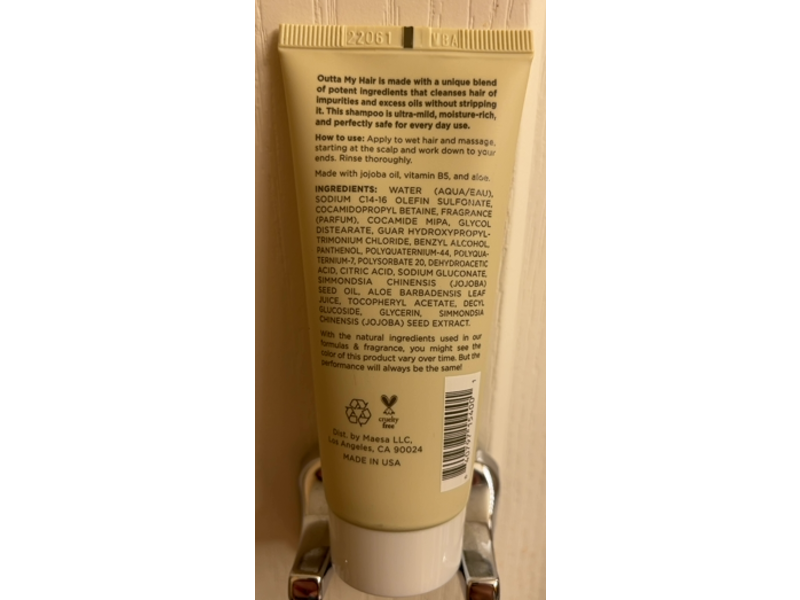 Hairitage Outta My Hair Gentle Daily Shampoo, 2 fl oz/59 mL