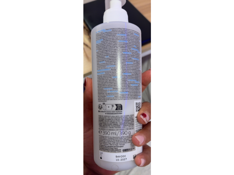La Roche-Posay Soothing Cleansing Cream, Effaclar H, 390 mL