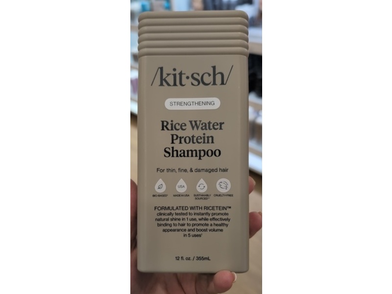 Kitsch Strengthening Rice Water Protein Shampoo, 12 fl oz/355 mL