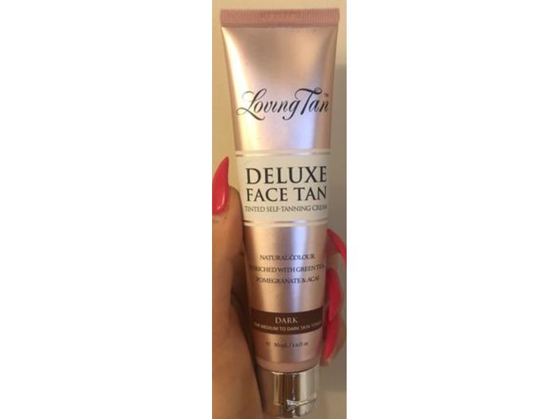 Loving Tan Deluxe Face Tan, Dark, 1.6 fl oz/50 mL