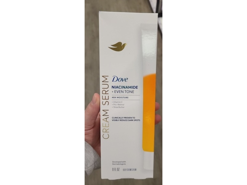 Dove Niacinamide + Even Tone Body Cream Serum, Vitamin C + Pro-Retinol & Shea Butter, 8 fl oz