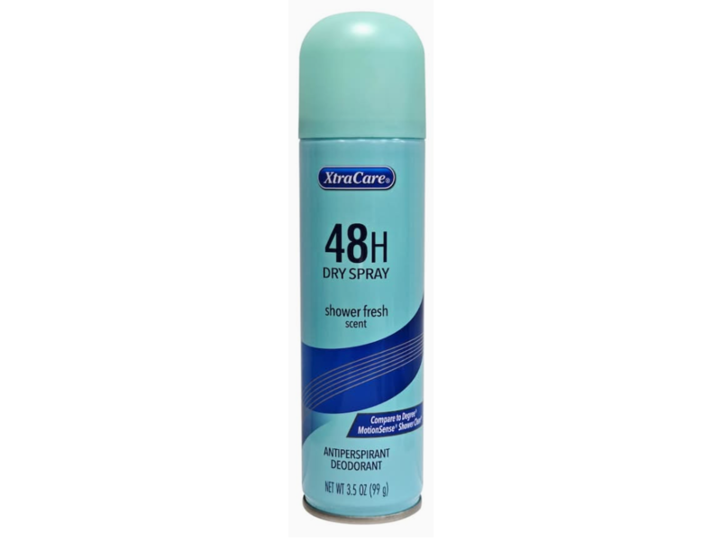 XtraCare 48h Dry Spray Antiperspirant Deodorant, Shower Fresh Scent, 3.5 oz/99 g