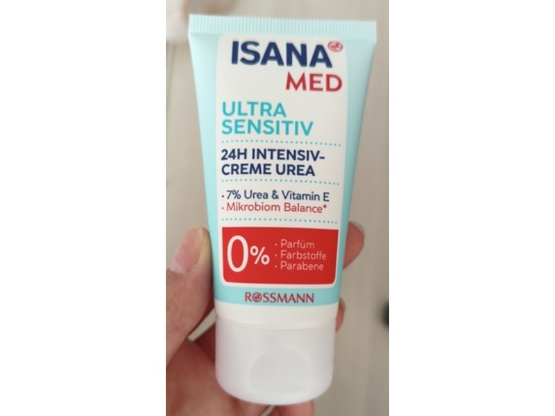 Rossmann Isana Med Ultra Sensitive Cream, Urea & Vitamin E, 50 mL