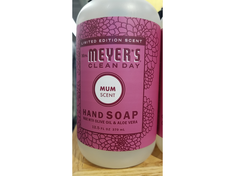 Mrs. Meyer's Clean Day Hand Soap, Mum Scent, 12.5 fl oz/370 mL