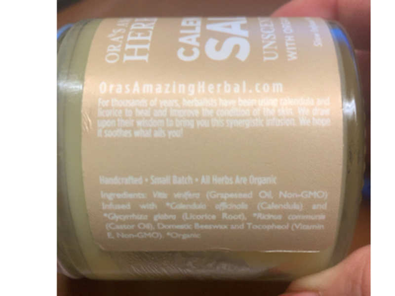 Ora's Amazing Herbal Calendula Salve, Organic Licorice Root, 4 oz/118 mL