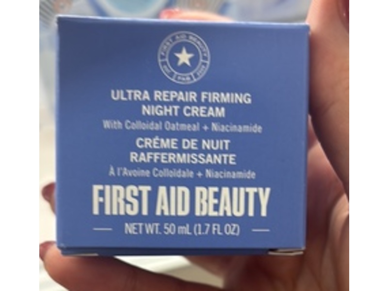 First Aid Beauty Ultra Repair Firming Night Cream, Colloidal Oatmeal + Niacinamide, 1.7 fl oz/50 mL