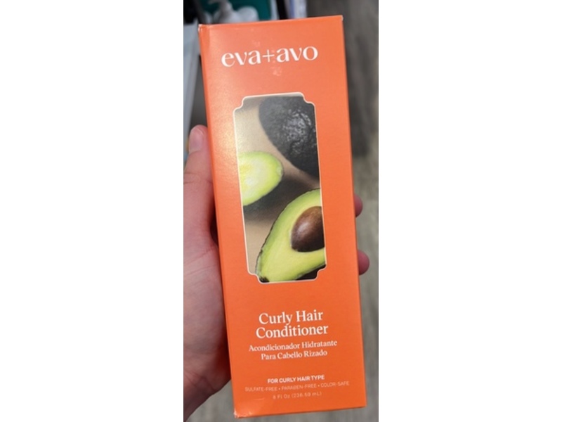 Eva + Avo Curly Hair Conditioner, 8 fl oz/236.59 mL