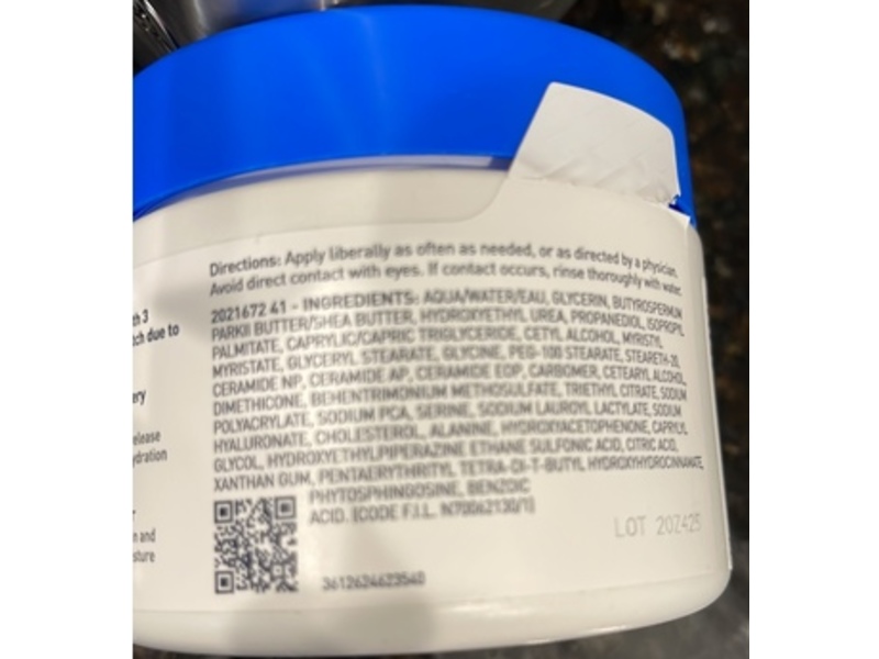 CeraVe Intensive Moisturizing Cream, 5% Hydro Urea, 12 fl oz/340 g