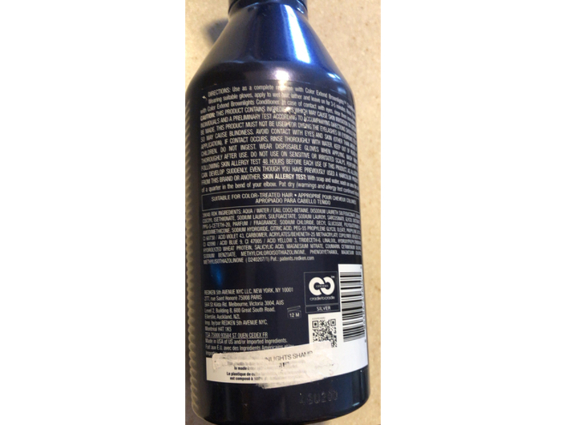 Redken Color Extend Brownlights Shampoo, Big Blue Pigment, 16.9 fl oz/500 mL