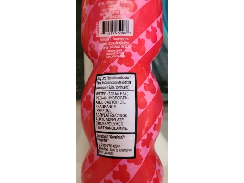 Disney Minnie Mouse Hand Sanitizer, Floral Rose Scented, 8 fl oz/236 mL