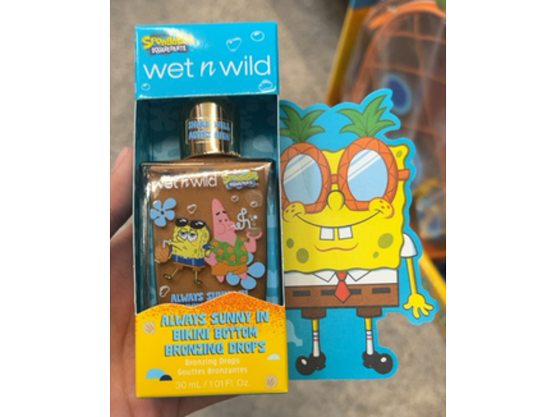Wet N Wild Spongebob Always Sunny In Bikini Bottom Bronzing Drops, 1.01 fl oz/30 mL