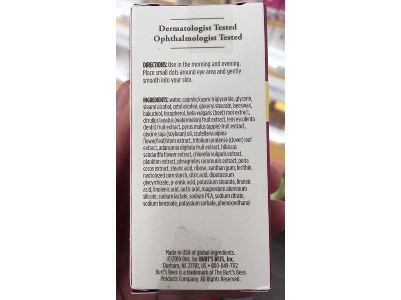 Burt's Bees Renewal Firming Eye Cream, 0.5 Ounce