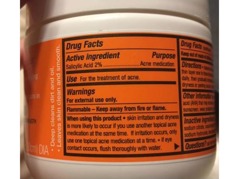 Neutrogena Rapid Clear Salicylic Acid Acne Treatment Pads, 60 Count