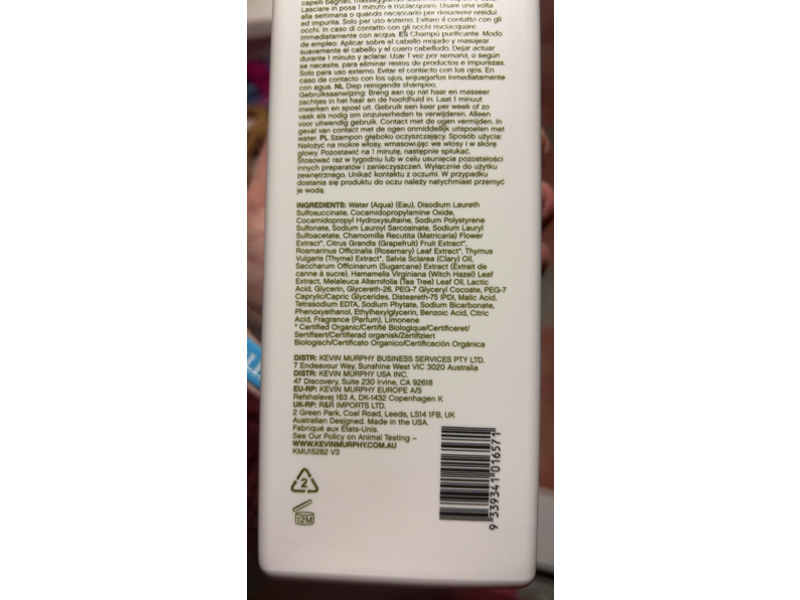 Kevin.Murphy Maxi.Wash Detox Shampoo, 33.8 fl oz/1 L