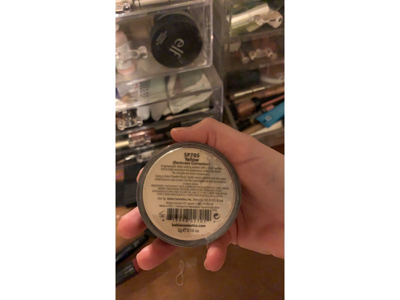 Kokie Cosmetics Yellow Color Correct Setting Powder, 0.18 oz