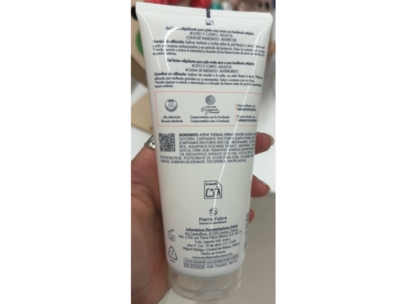 Eau Thermale Avene Xeracalm AD Replenishing Milky Gel, 200 mL