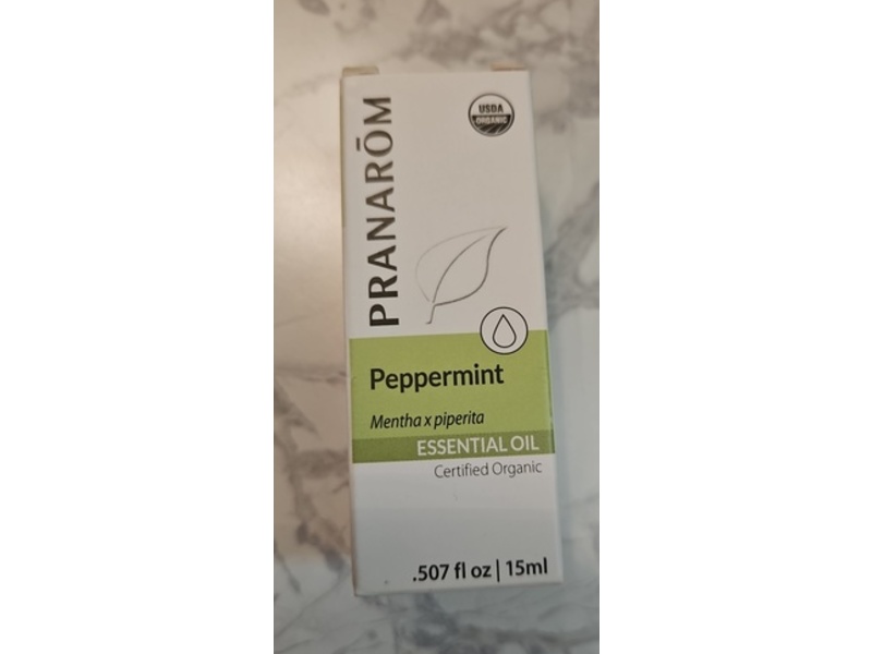 Pranarom Peppermint Essential Oil, 0.507 fl oz/15 mL