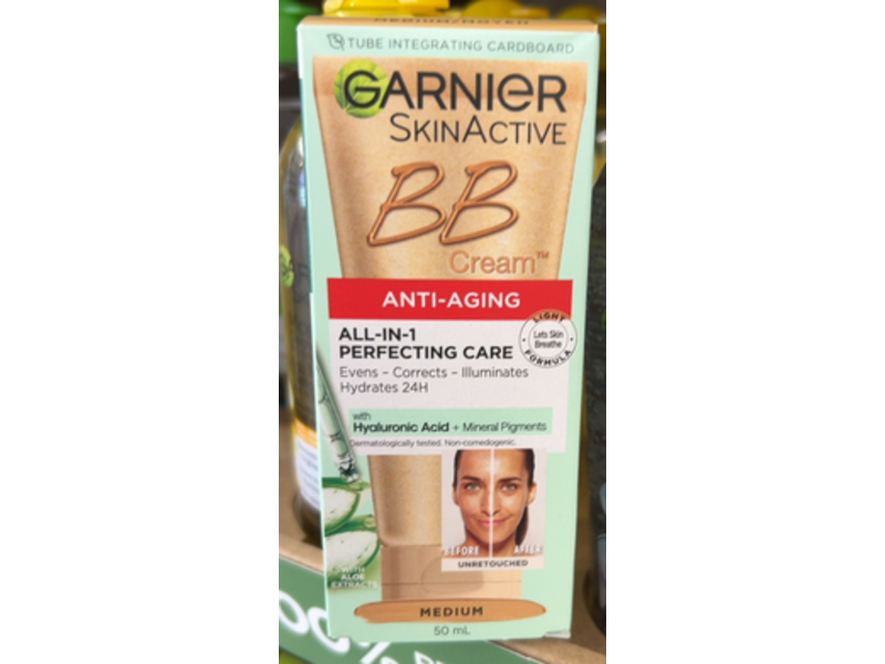 Garnier Anti Aging All-In-1 Perfecting Care BB Cream, Medium, 50 mL