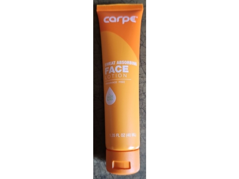 Carpe Sweat Absorbing Face Lotion, 1.35 fl oz/40 mL