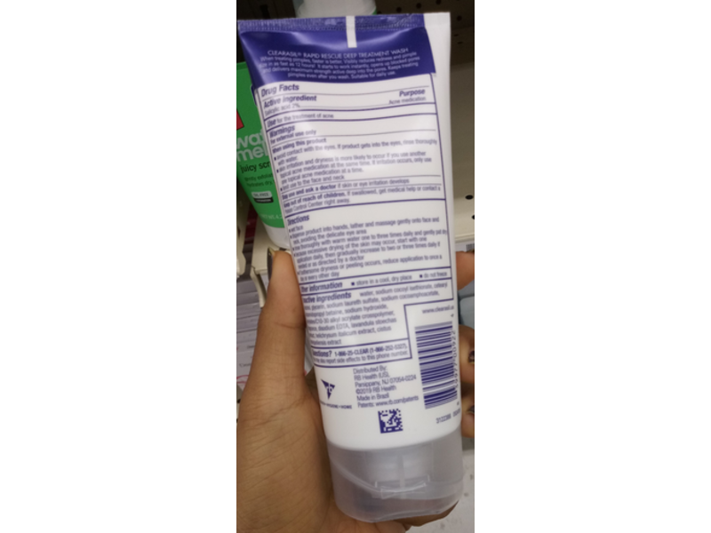 Clearasil Rapid Rescue Deep Treatment Wash, 6.78 fl oz/200 mL