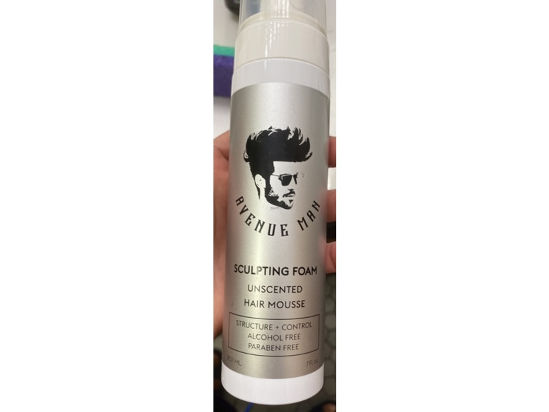 Avenue Man Sculpting Foam Hair Mousse, 7 fl oz/207 mL