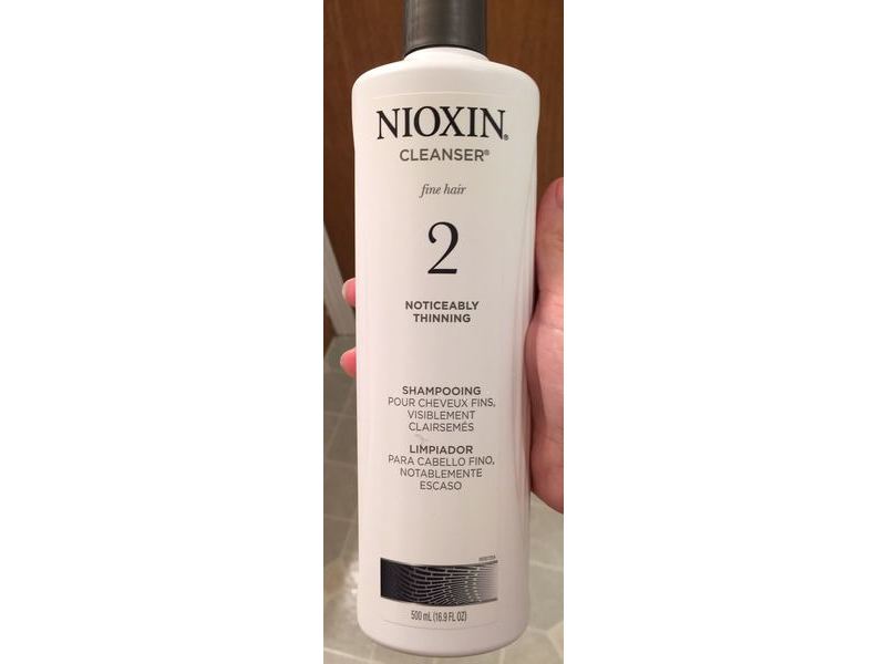 Nioxin Cleanser 2 Noticeably Thinning Shampoo, 16.9 fl oz/500 mL