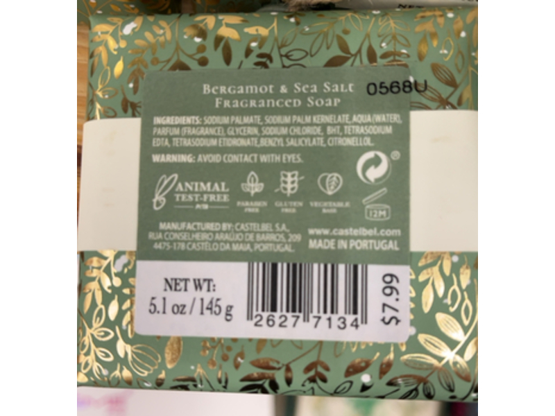 Joy Bergamot & Sea Salt Soap Bar, 5.1 oz/145 g