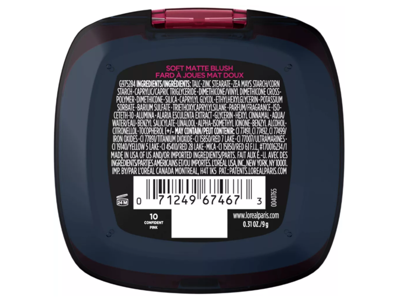 L'Oreal Paris Infallible Blush, 10 Confident Pink, 0.31 oz/9 g